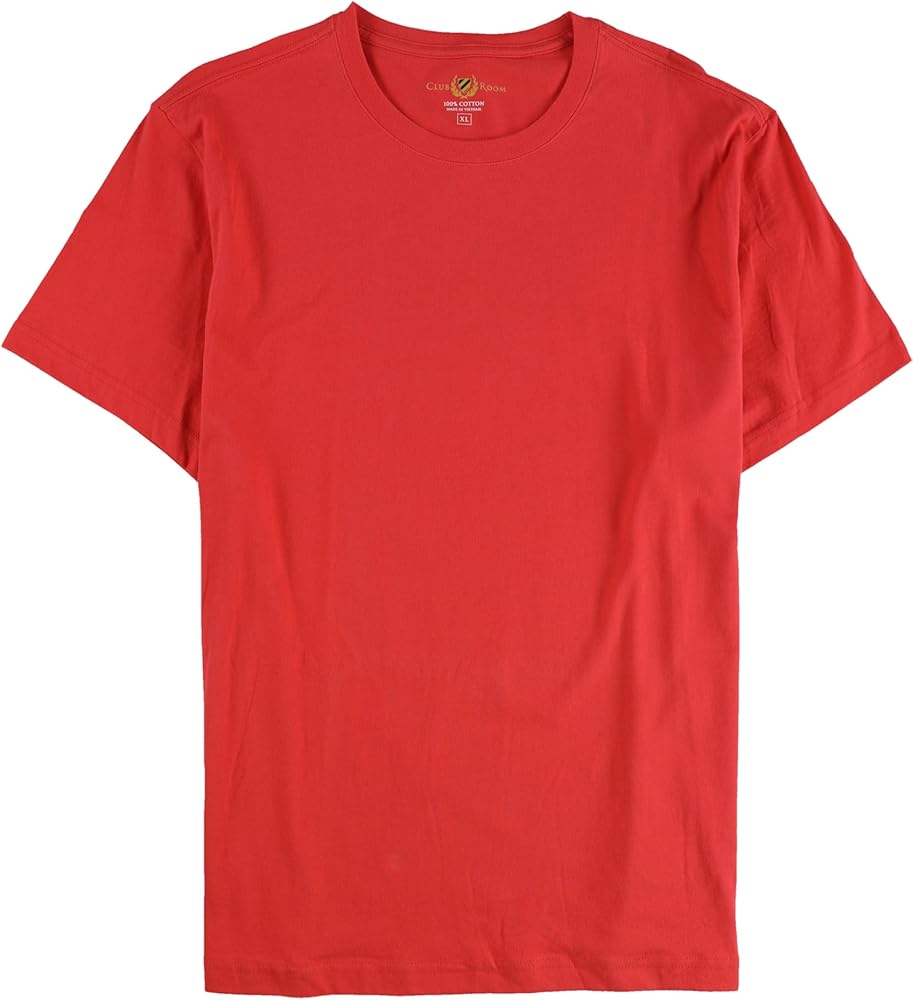 Club Room Mens Crew Neck Basic T-Shirt, Red, Medium | Amazon.com